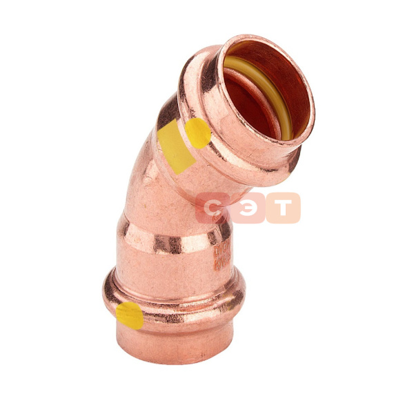 Полуотвод двухраструбный 45* 28 х 28 (модель ProfipressG 2626)